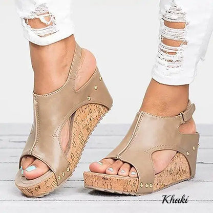 Stylish Chic Peep Toe Wedge Heels: Step Up Your Fashion Game