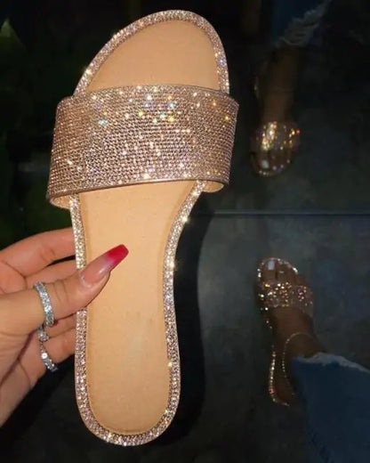 Elegant Diamond Strut Sandals