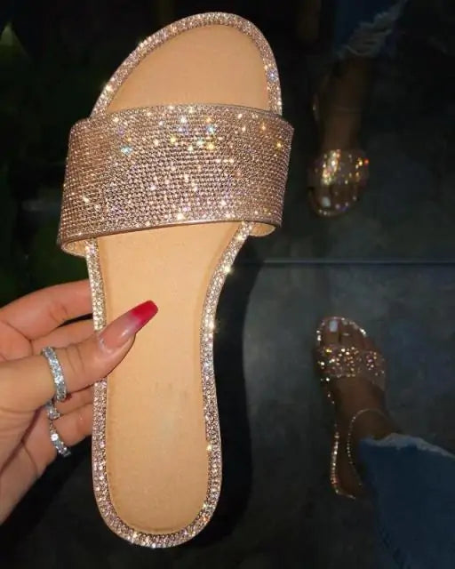 Elegant Diamond Strut Sandals