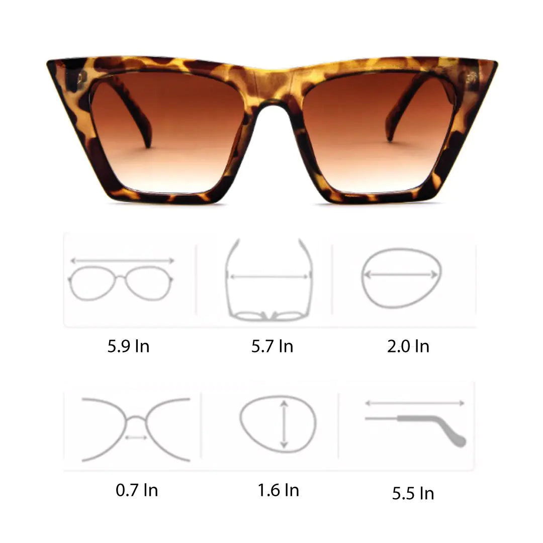 ✨ Chantal Sunglasses – Retro Cat-Eye Style with Ultimate UV Protection