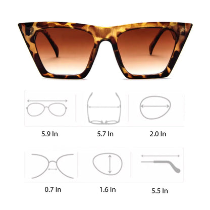 ✨ Chantal Sunglasses – Retro Cat-Eye Style with Ultimate UV Protection