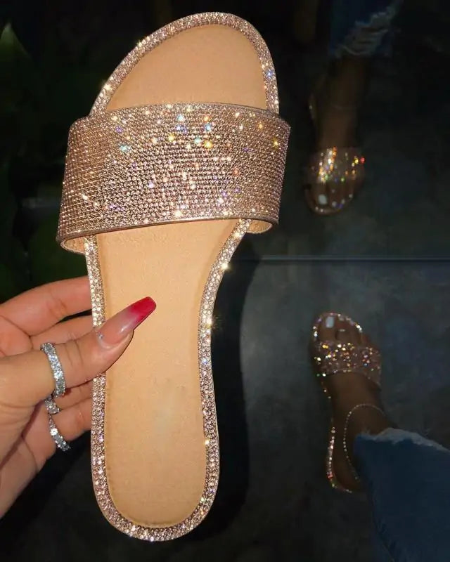 Elegant Diamond Strut Sandals
