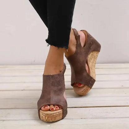 Chic Retro Comfort Heels