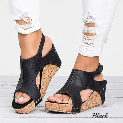 Stylish Chic Peep Toe Wedge Heels: Step Up Your Fashion Game