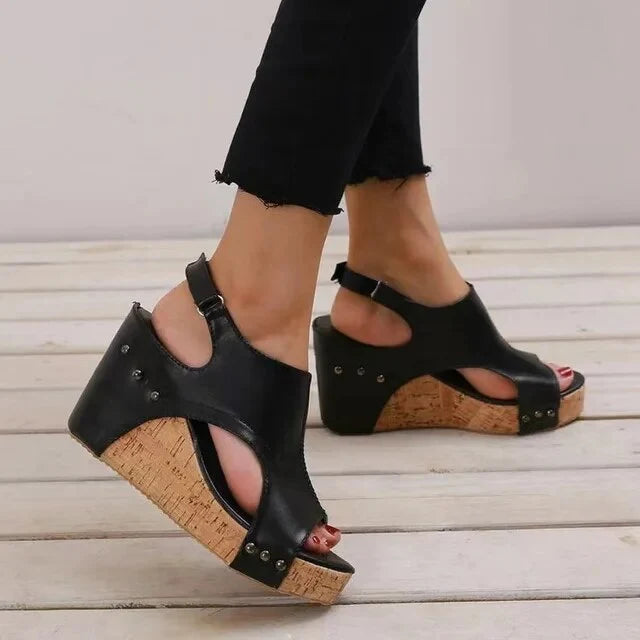 Chic Retro Comfort Heels
