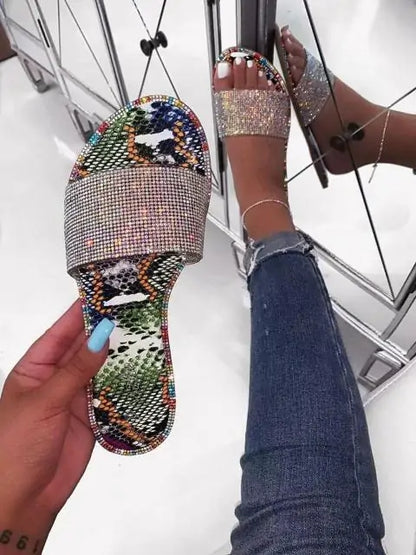 Elegant Diamond Strut Sandals