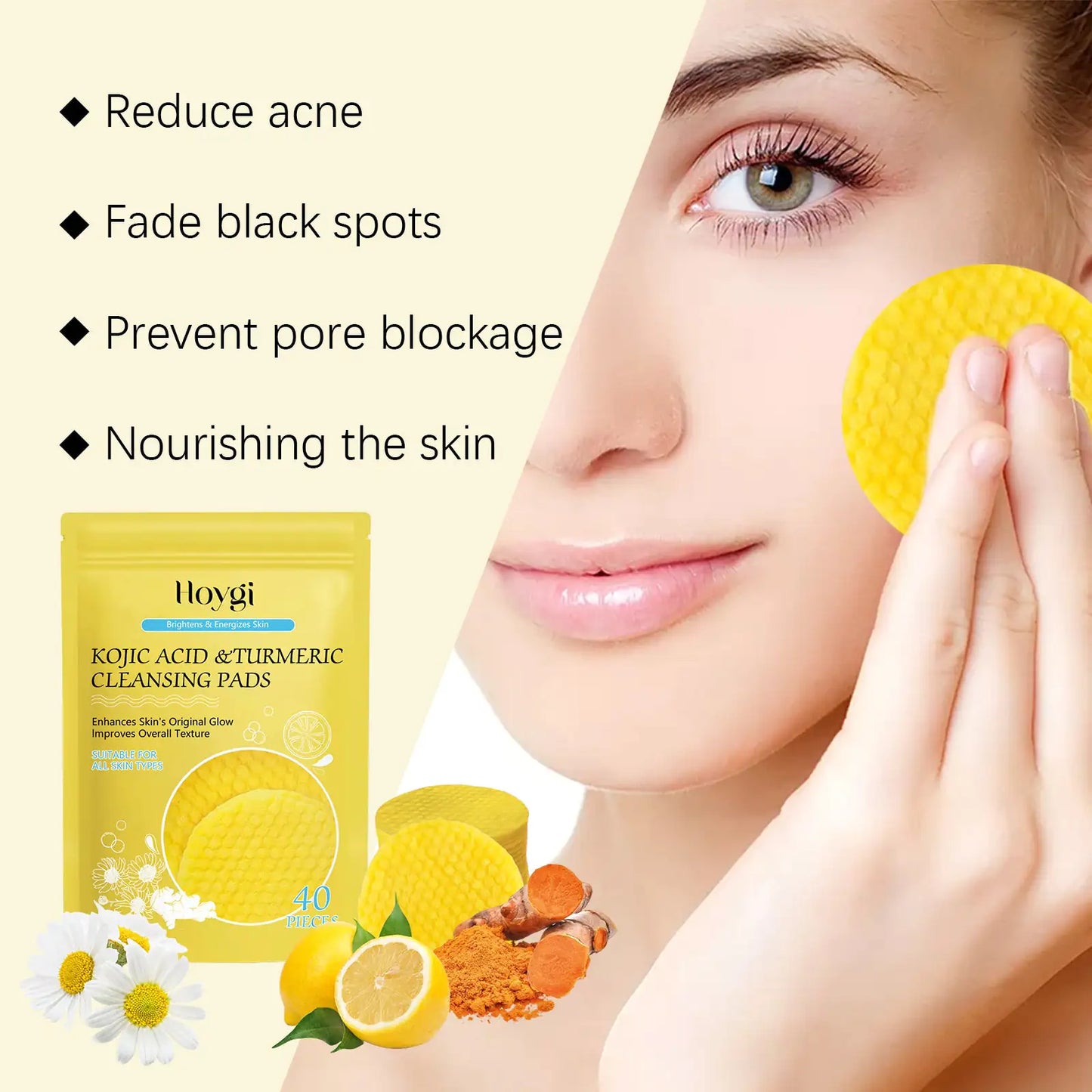 Hoygi Turmeric Cleansing Pads