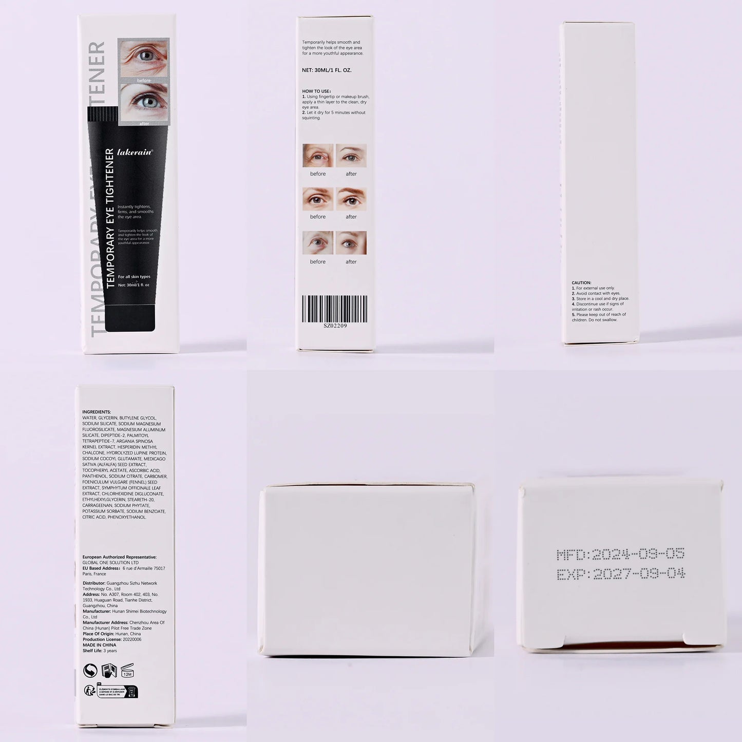 Temporary Eye Tightening Cream