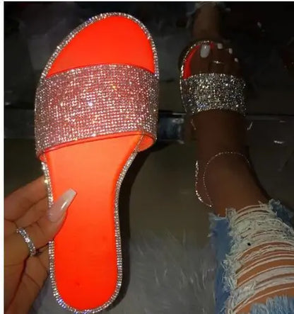 Elegant Diamond Strut Sandals