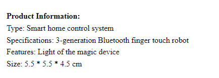 Smart Bluetooth Button Pusher Robot with App & Voice Control