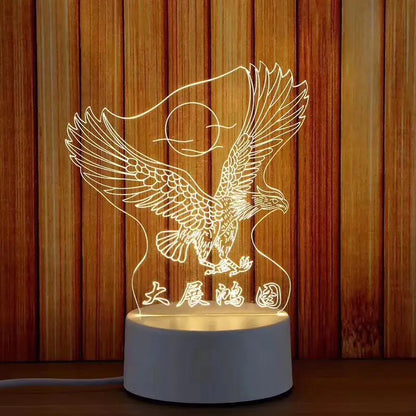 New 3D Switch Colorful Night Light for Smart Home